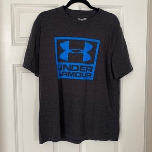 Men’s Gray/Blue Under Armour T-Shirt Size: L